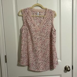 Pink Floral Tank